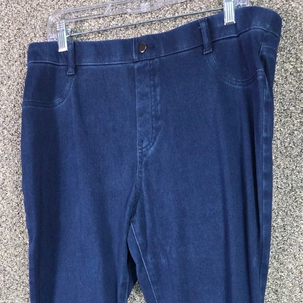 Time and Tru Jeggings Womens XL 16-18 Blue High Rise Skinny Stretch